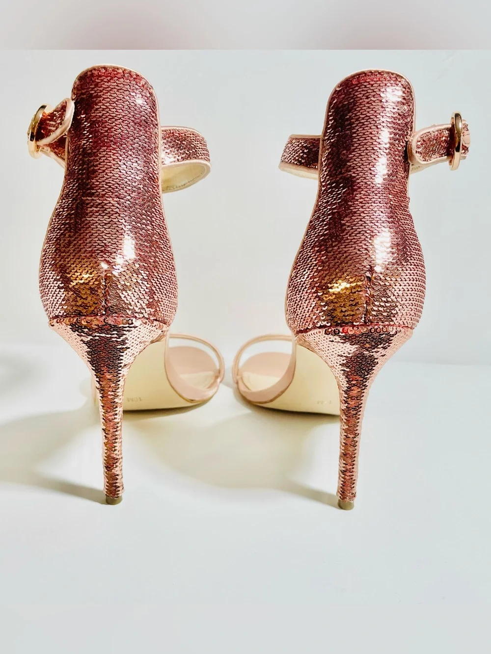 GUESS Pink Sequin Sandal Heels